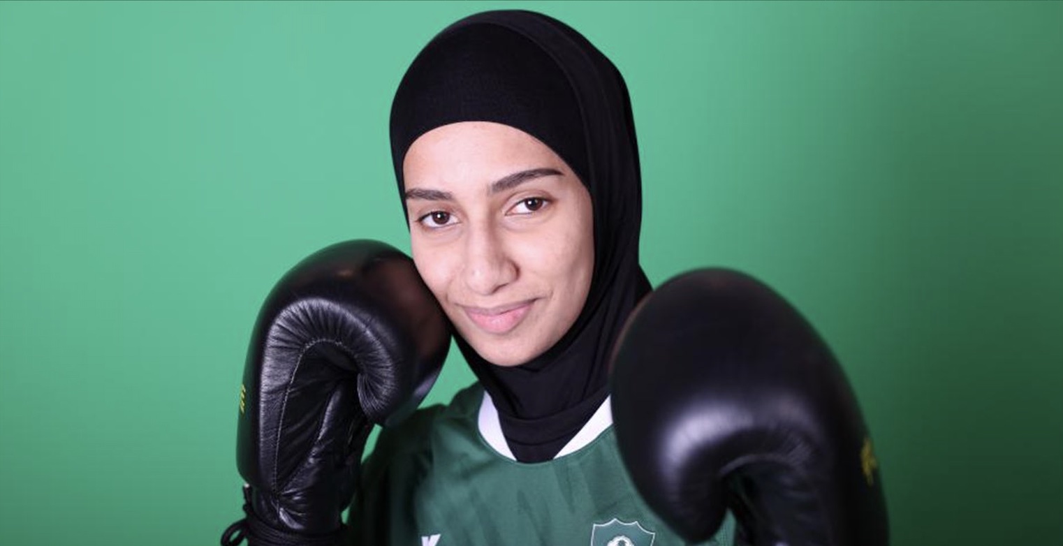 Hala Saleh Al-Rashidi, a boxer from Al-Ahli Club. Credit: @ALAHLI_FC