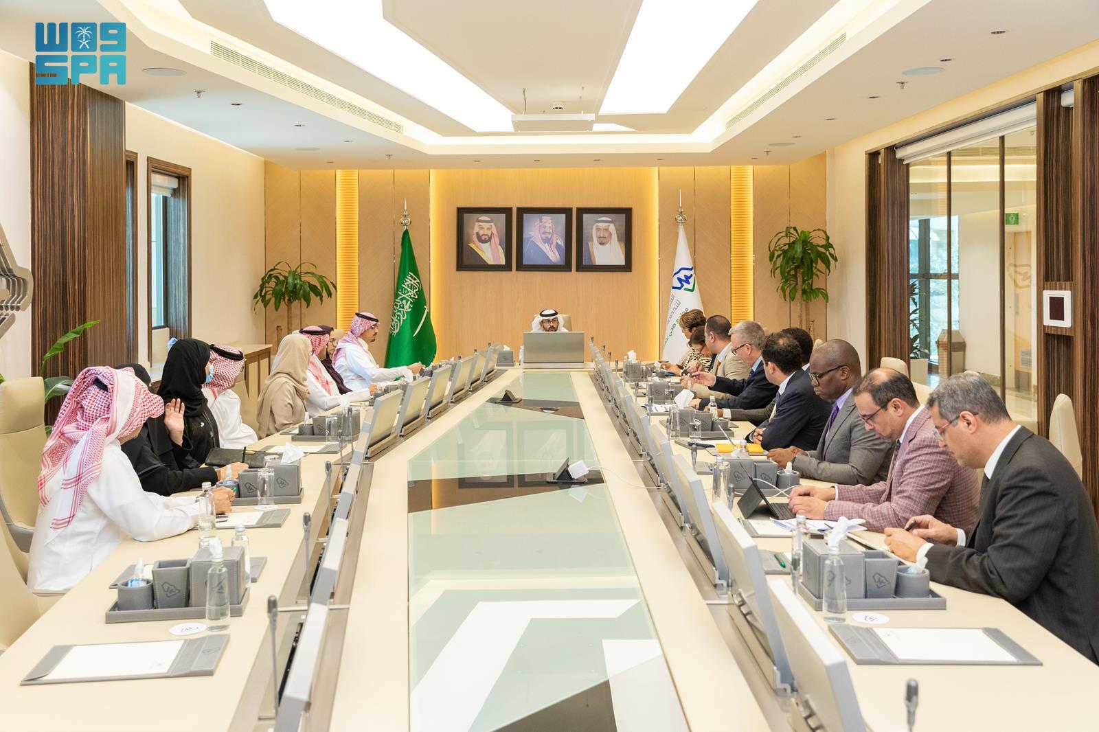 During the visit, the WHO delegation met with the Saudi Commission for Health Specialties Secretary-General, Aws bin Ibrahim Al-Shamsan, and the commission's leaders. (SPA)