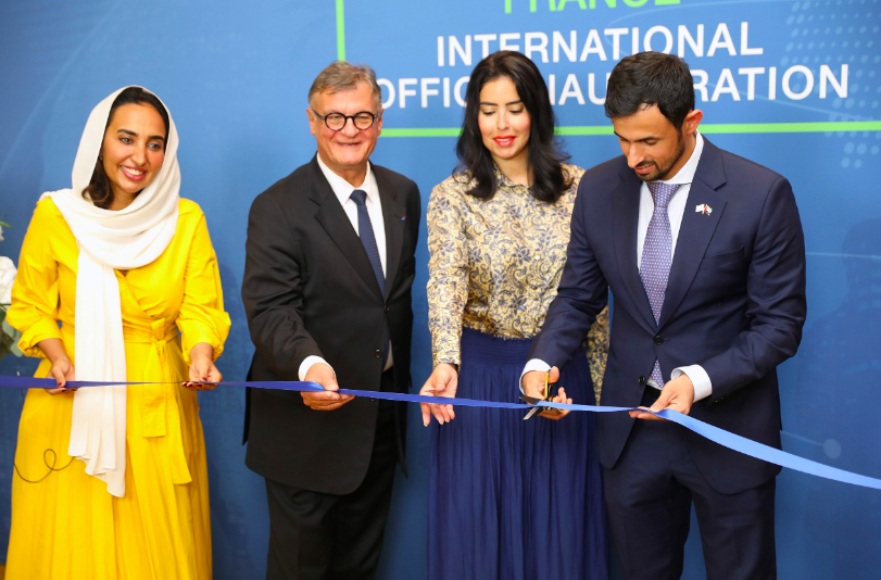 The inauguration ceremony for the new office was held with the participation of the UAE Ambassador to France Hend Al Otaiba, and Salem Al Shamsi, vice president of global markets at Dubai Chambers. (Supplied)