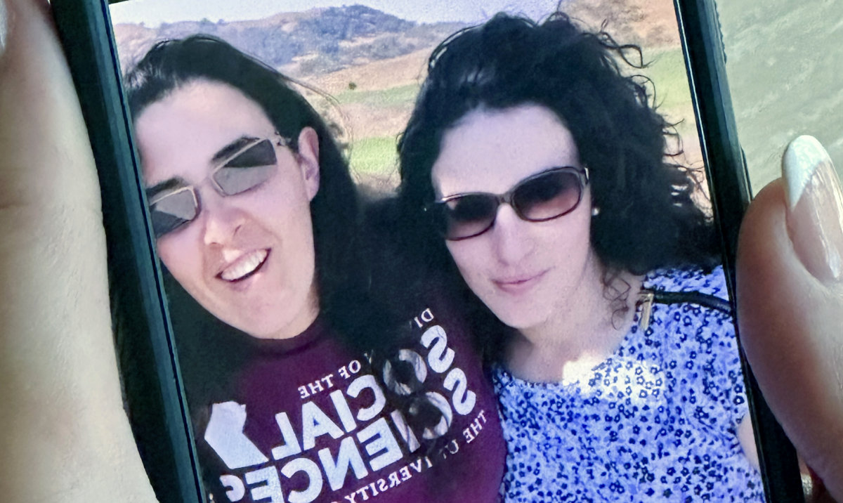 In this Sept., 2018 selfie image provided by Emma Tsurkov, right, she and Elizabeth Tsurkov are shown in Santa Clara Valley, Calif. Emma Tsurkov, the sister of Elizabeth Tsurkov, a Russian-Israeli academic at Princeton University who went missing in Iraq nearly six months ago. (AP)