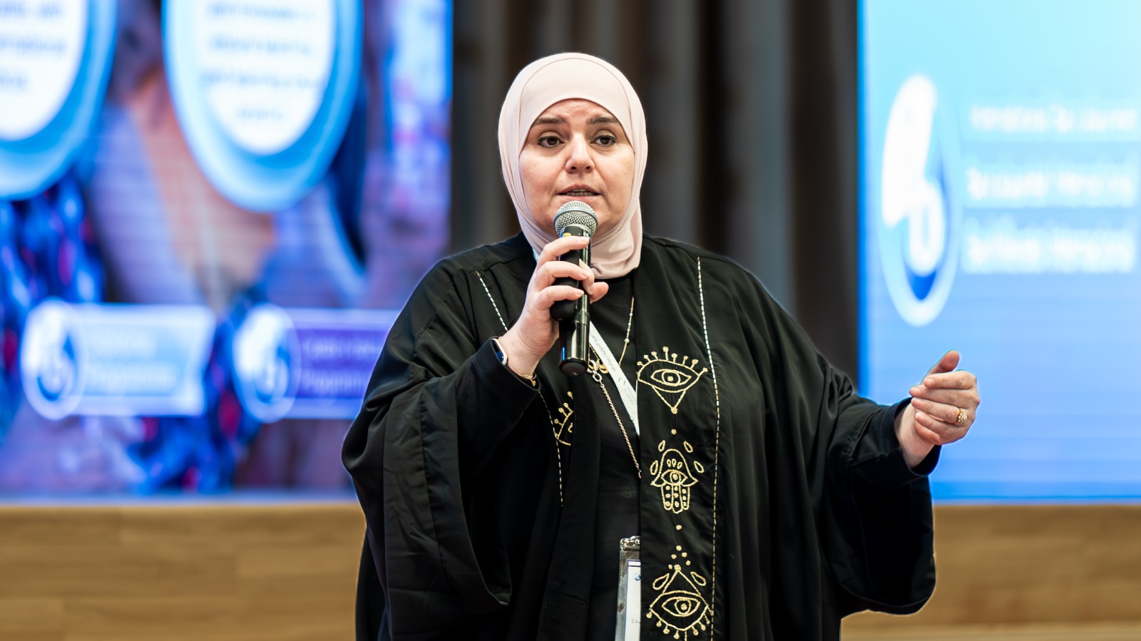 Dr. Kawther Saa’d AlDin, Development and Recognition Manager at the International Baccalaureate, speaking at IB Days. (Supplied)