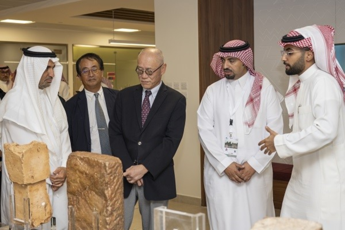 Iwai Fumio, ambassador of Japan in Saudi Arabia, explores the cultural heritage uncovered. (Supplied)