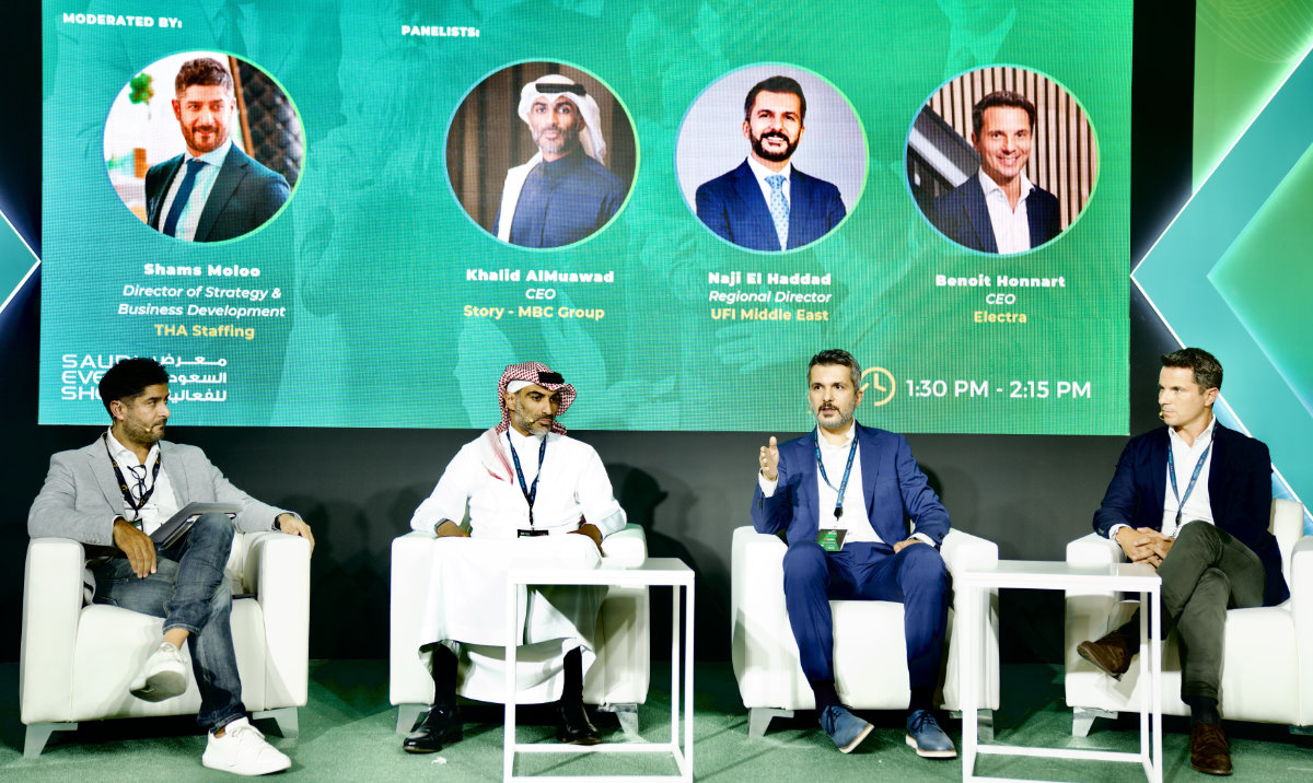 Speakers took on to highlight the contributions of locals through Saudization within the events sector. (AN photo by Huda Bashatah)