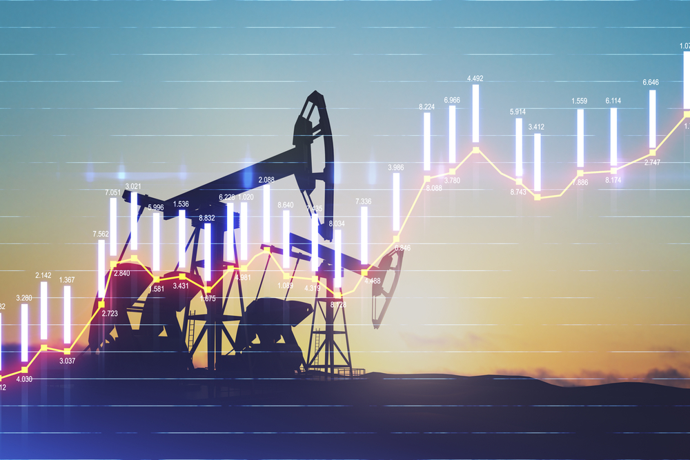 Global oil benchmark Brent crude futures were up 41 cents, or 0.43 percent, to $94.84 a barrel by 10:51 a.m. Saudi time. (Shutterstock)