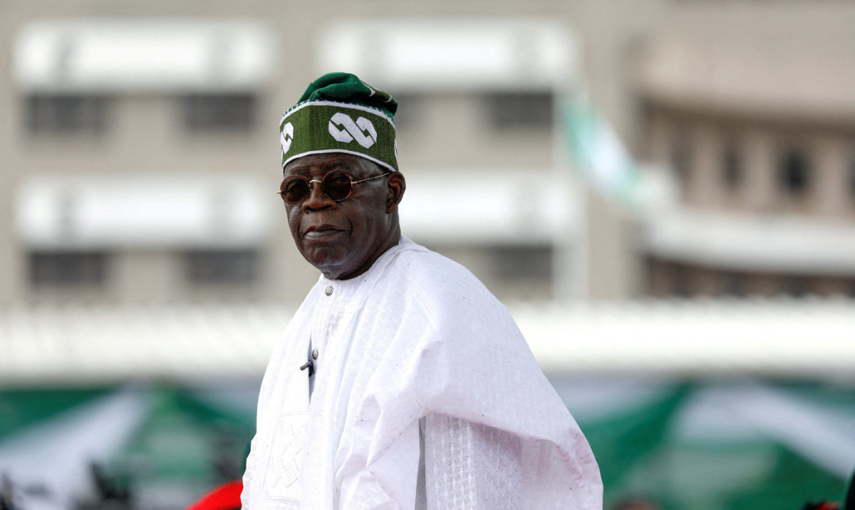 Nigeria's President Bola Tinubu looks on after his swearing-in ceremony in Abuja, Nigeria May 29, 2023. (Reuters)