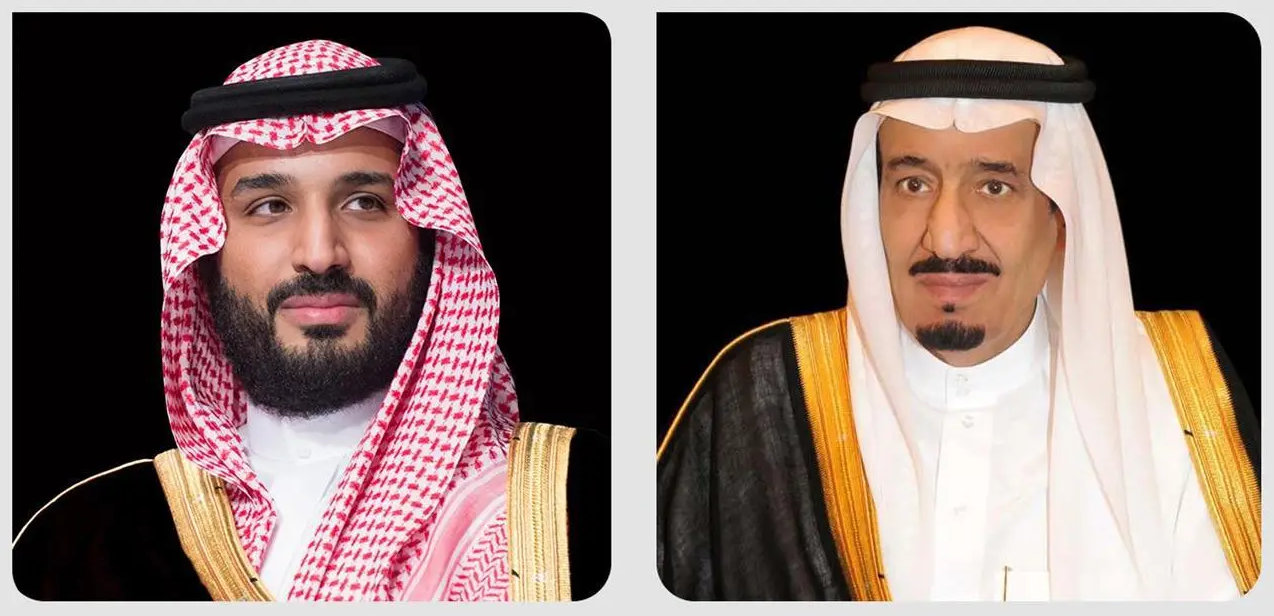 King Salman, right, and Crown Prince Mohammed bin Salman. (SPA photo)