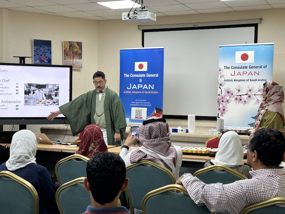 Chef Sato Taki, a renowned Japanese Food Goodwill Ambassador for the Middle East since 2019, shared his three decades of culinary knowledge. (Hashim Nadeem)