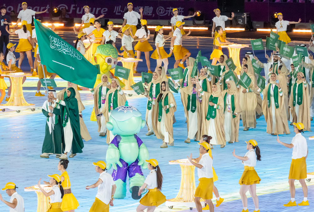 Chinese leader inaugurates Asian Games in presence of Saudi Olympic Committee president