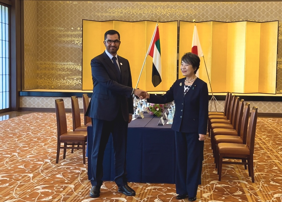 Sultan Al Jaber, the UAE’s Minister of Industry and Advanced Technology, met with Japanese Foreign Minister KAMIKAWA Yoko in Tokyo. (ANJ)