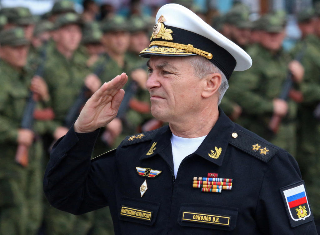 File photo ofCommander of the Russian Black Sea Fleet Vice-Admiral Viktor Sokolov (REUTERS)