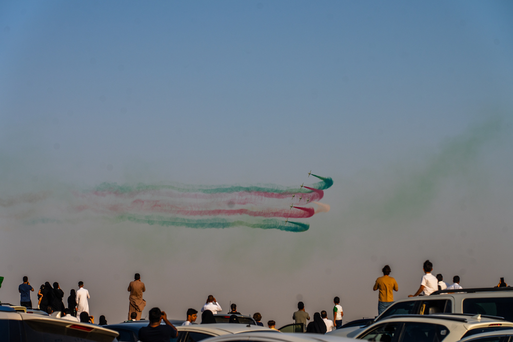 Saudis across the Kingdom have been taking to flag-decked streets in their thousands on Saturday to celebrate the Kingdom’s 93rd National Day. (AN Photo/Huda Bashatah)