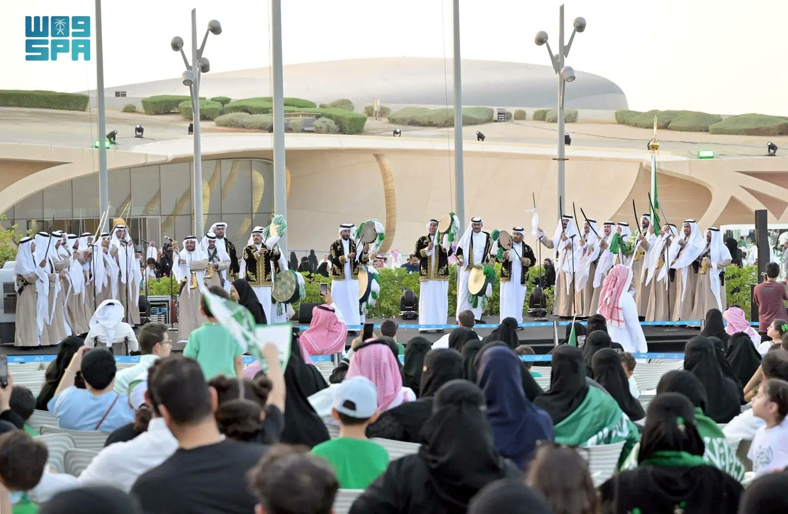 Saudis across the Kingdom have been taking to flag-decked streets in their thousands on Saturday to celebrate the Kingdom’s 93rd National Day. (SPA)