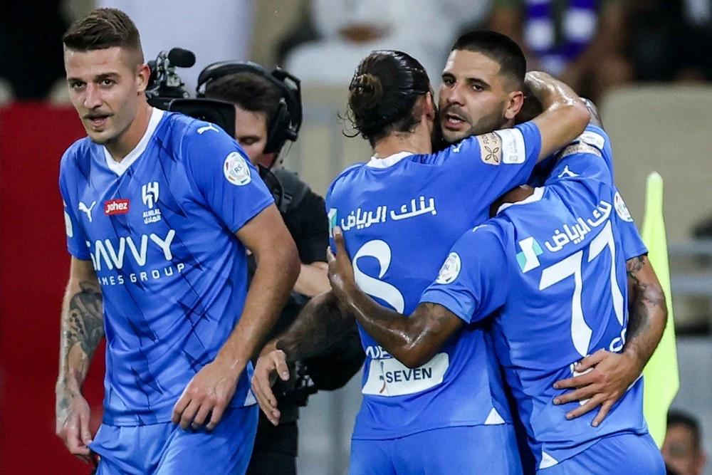 Aleksandar Mitrovic grabbed a hat-trick. (AFP)
