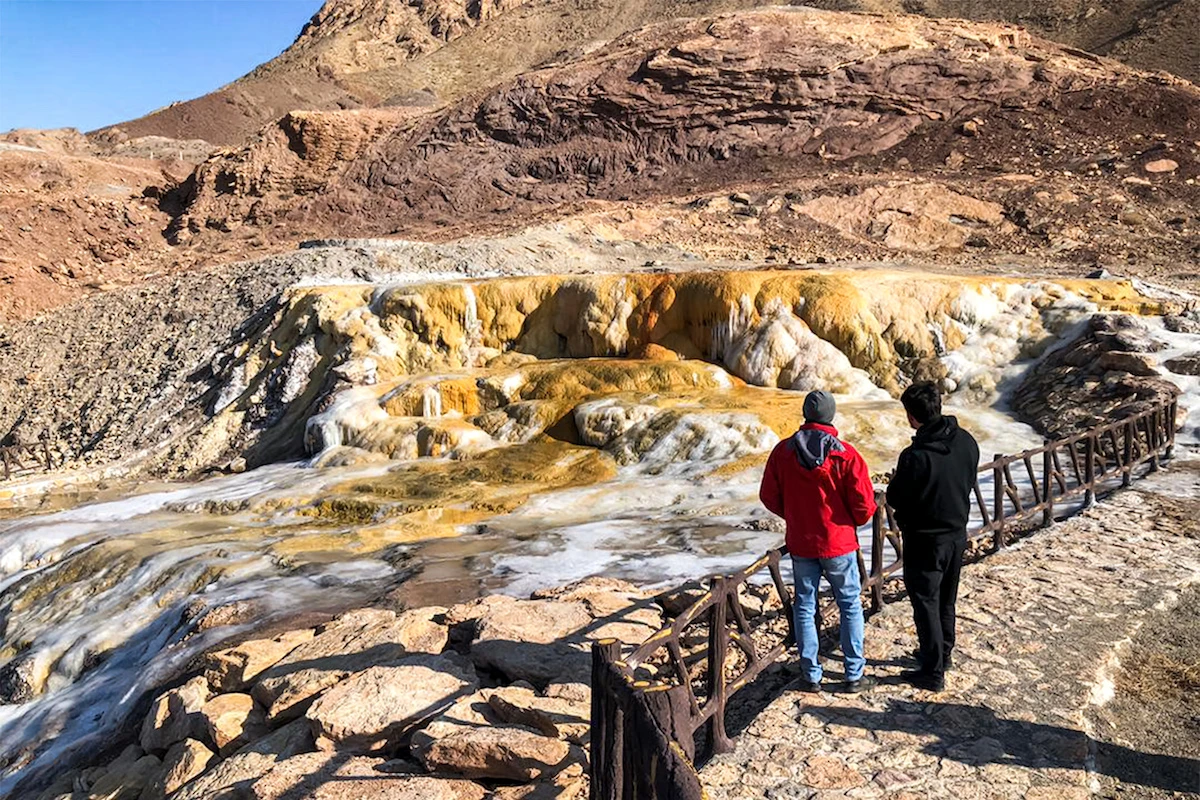 Iran's Aras UNESCO Global Geopark shows a general view of rapids along the Aras river. (File/AFP)