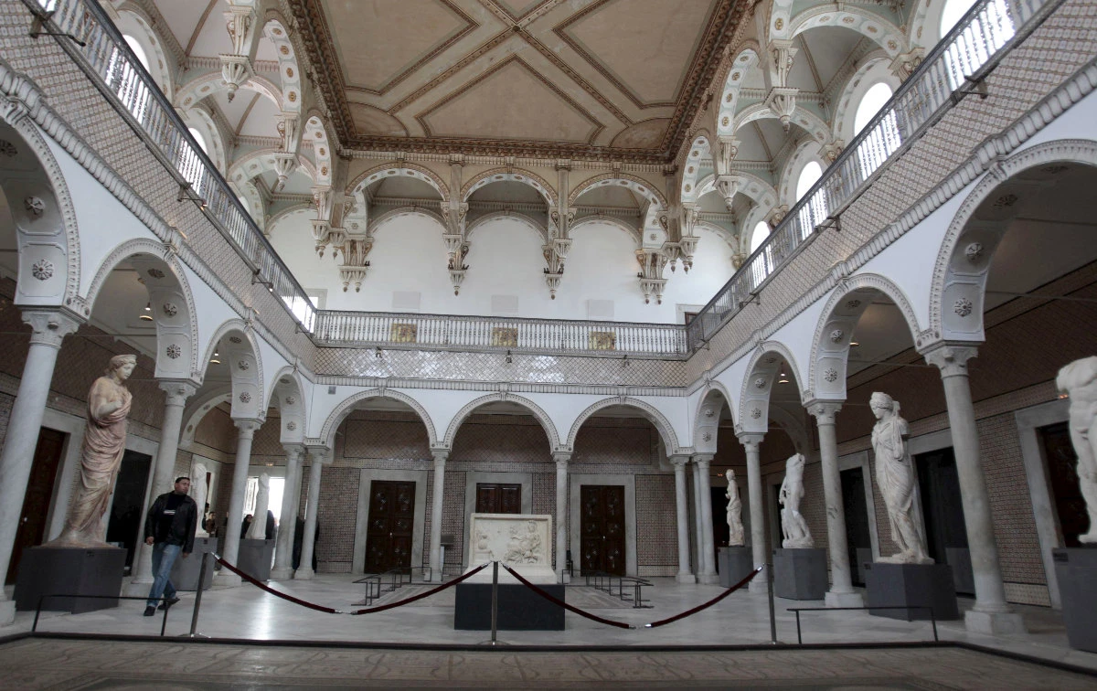 A man walks inside national Bardo museum, in Tunis March 27, 2015. (REUTERS)