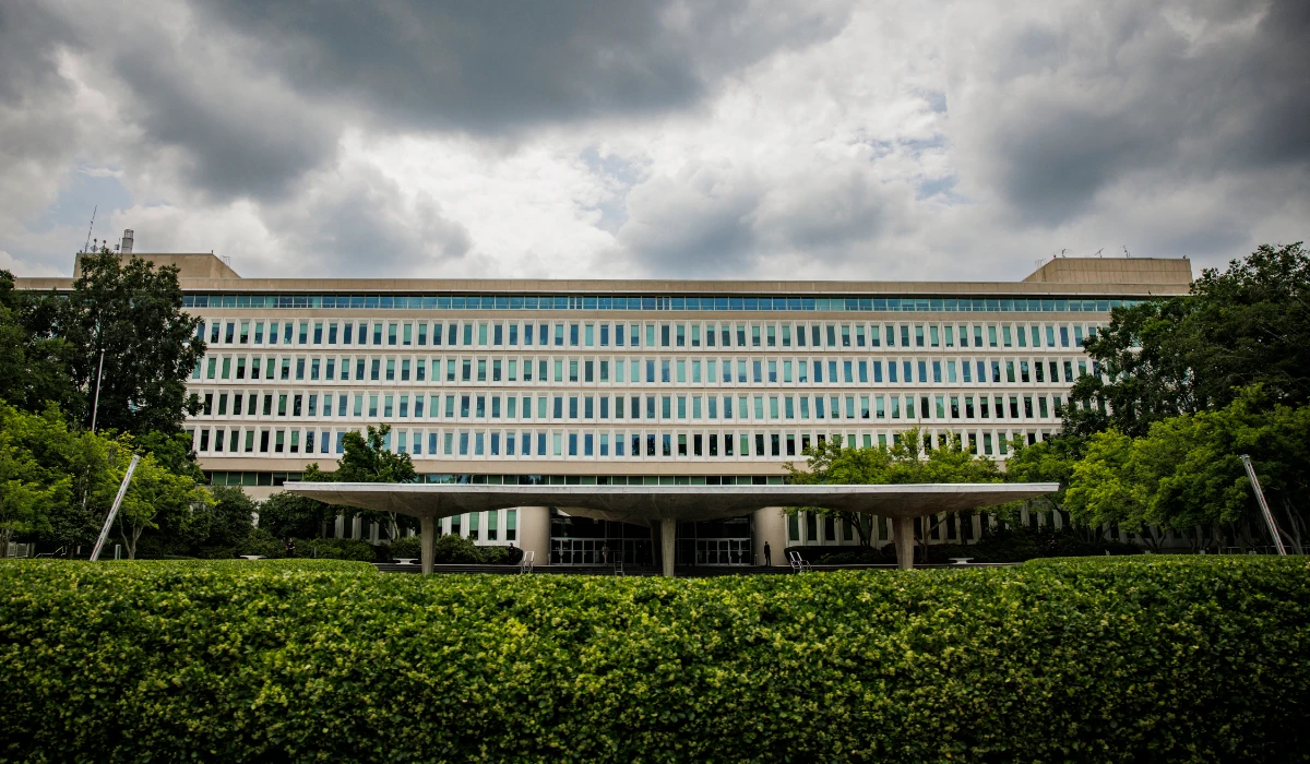 The Central Intelligence Agency (CIA) headquarters are pictured in Langley, Virginia, on July 8, 2022. (AFP)