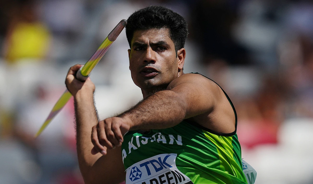 Pakistan's Arshad Nadeem in action during Men's Javelin Throw qualification round at the World Athletics Championship in Budapest, Hungary on August 25, 2023. (REUTERS/File)