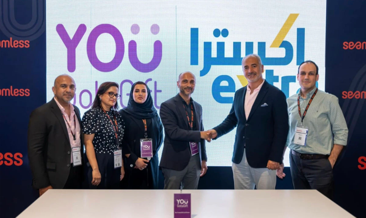 The partnership was officially announced at Seamless Saudi 2023, in the presence of Husain Makiya, CEO of YOUGotaGift, and Ahmed Mostafa Kamal of eXtra.