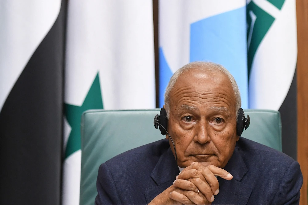 Ahmed Aboul Gheit, secretary-general of the Arab League, stressed the significance of bolstering cooperation in the field of cybersecurity. (AFP file photo)