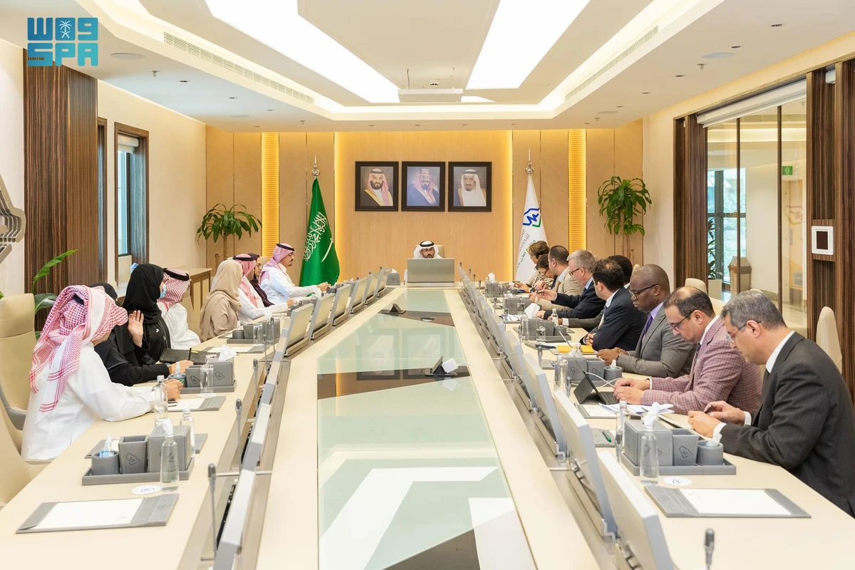 During the visit, the WHO delegation met with the Saudi Commission for Health Specialties Secretary-General, Aws bin Ibrahim Al-Shamsan, and the commission's leaders. (SPA)