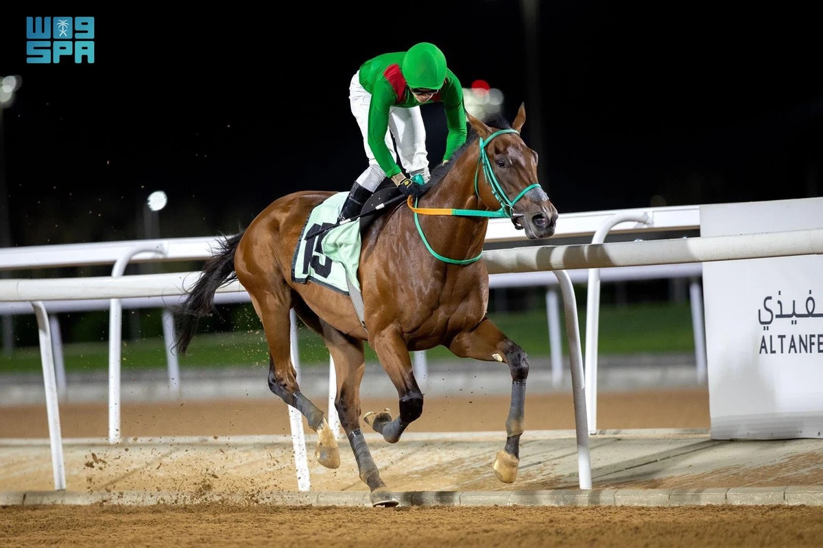 Aqab Al-Khalidiya was ridden by jockey Abdullah Al-Awfi. (SPA)