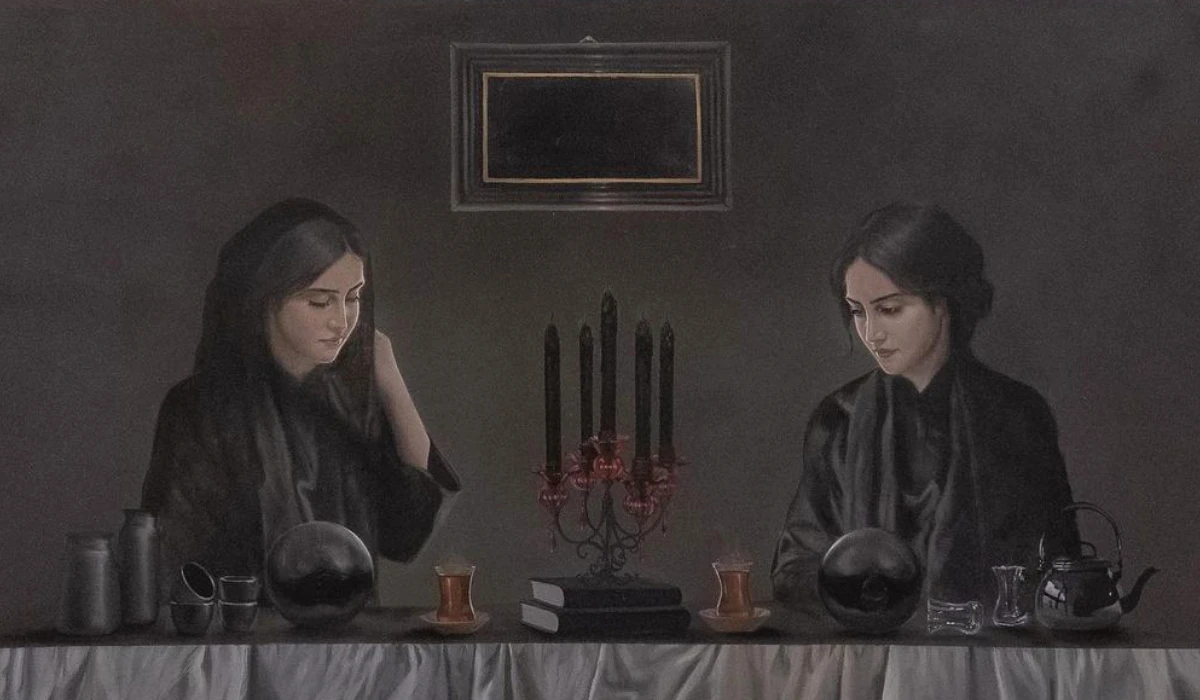 The concept of perspective visual arts operates by depicting the light that moves from a scene through an imaginary rectangle to the observer’s eye. (Supplied)