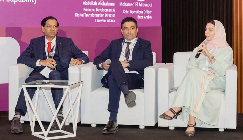 Director of Customer Ops and Customer Experience at Intigral Zahra Alsamurae speaks in a panel at the event.