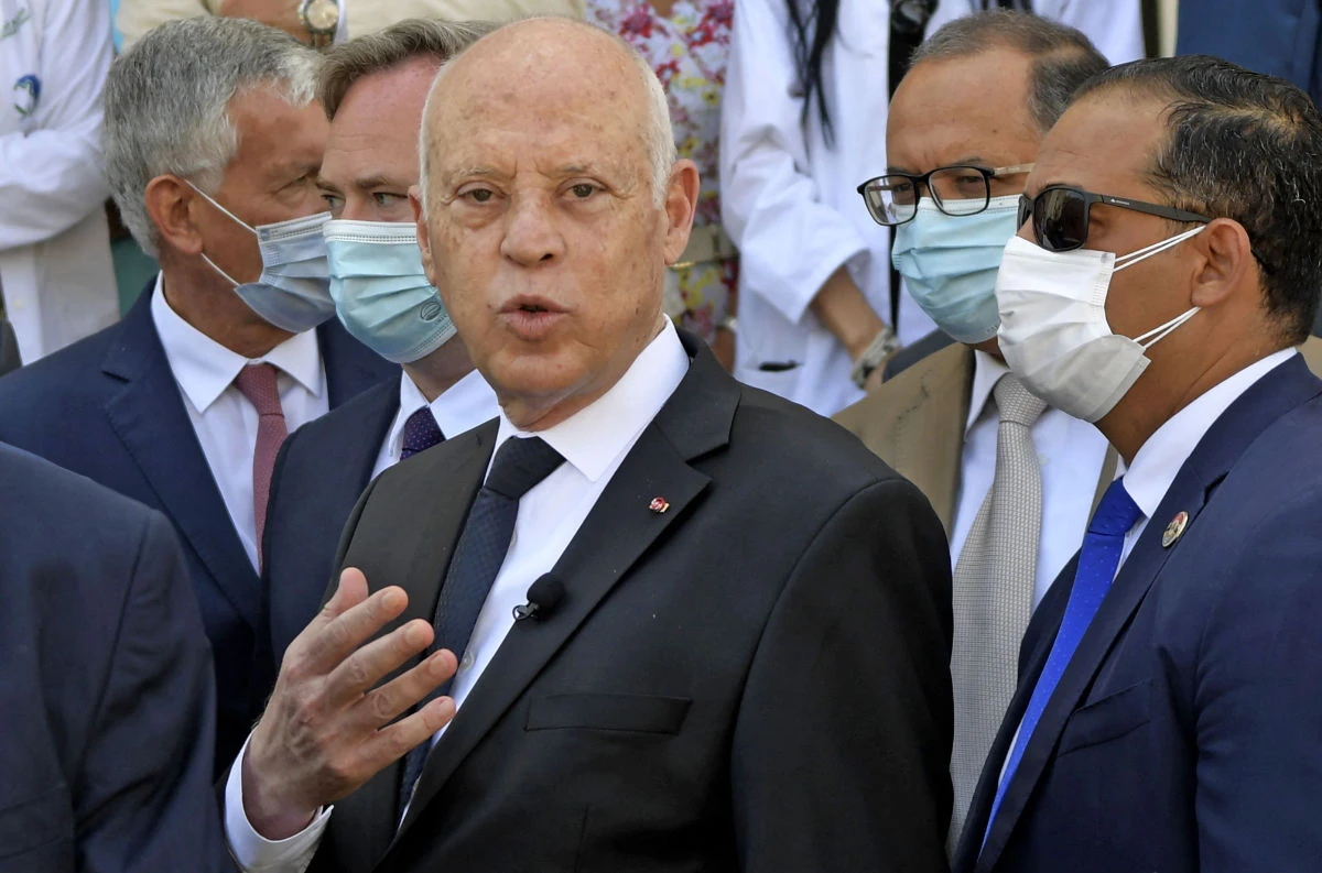 Saied suggested that US-sponsored talks to issue normalization agreements between Israel and some Arab states were connected to “Zionists abroad. (AFP)