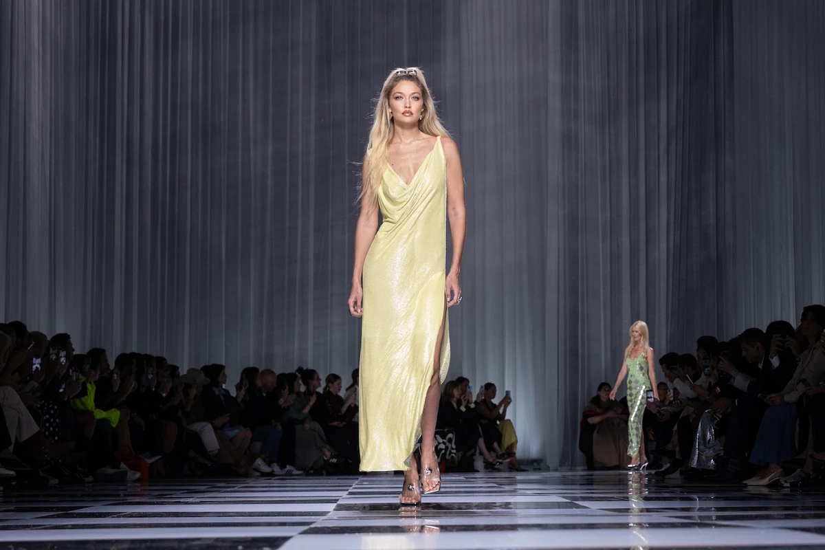 Gigi Hadid wore a yellow dress. (Getty Images)