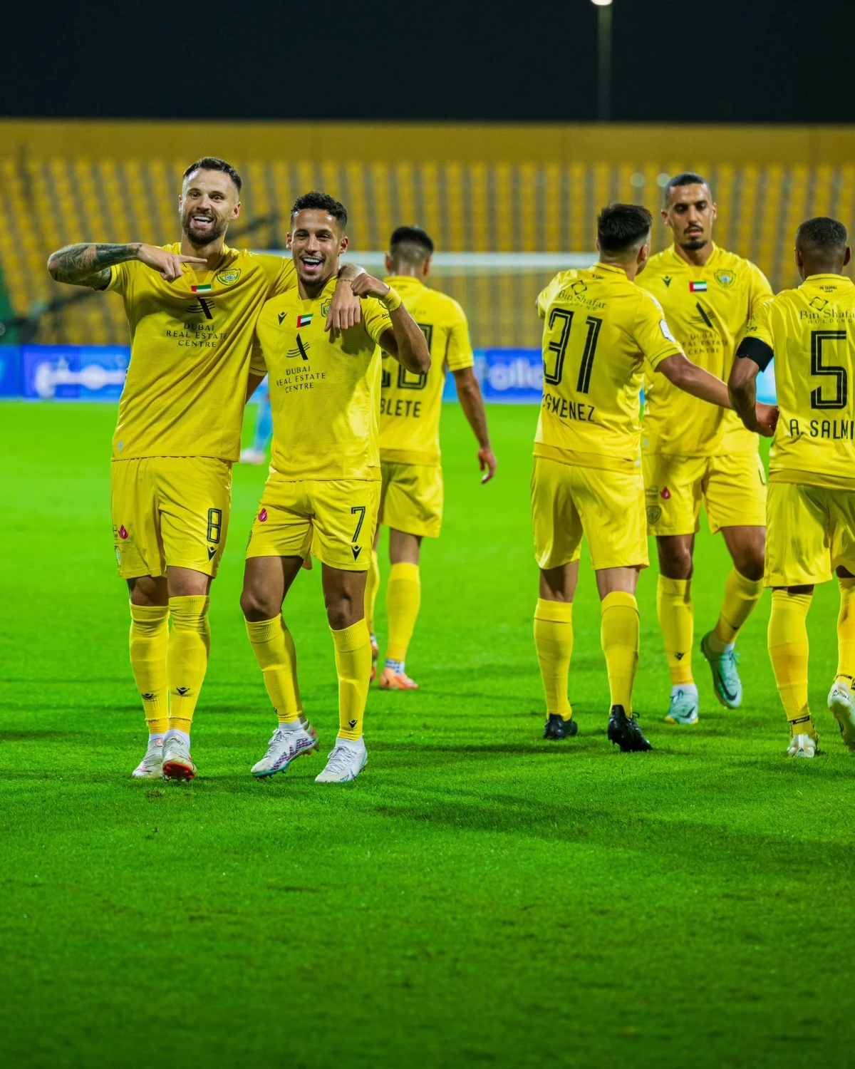 Al-Wasl are joint top leaders of the ADNOC Pro League after beating Baniyas. (Twitter/@AlWaslSC)