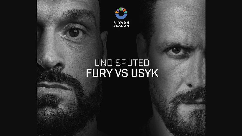 WBC title holder Tyson Fury and WBA, WBO and IBF champion Oleksandr Usyk will fight for the undisputed world heavyweight crown in Riyadh. (X/Riyadh Season)