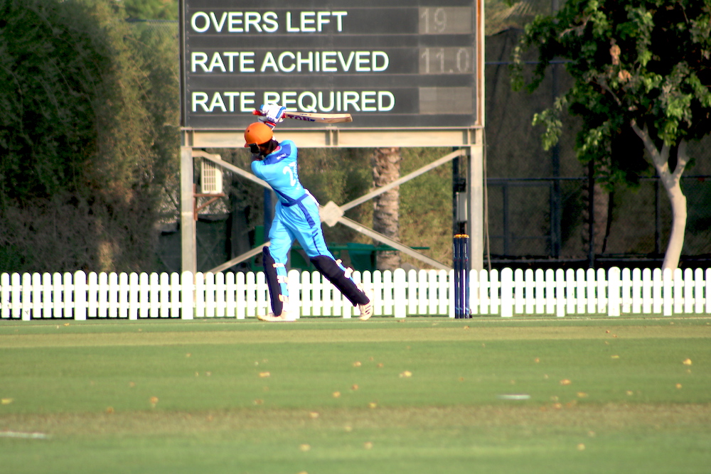 Action from the opening match of the ILT20 Development Tournament. (ILT20)