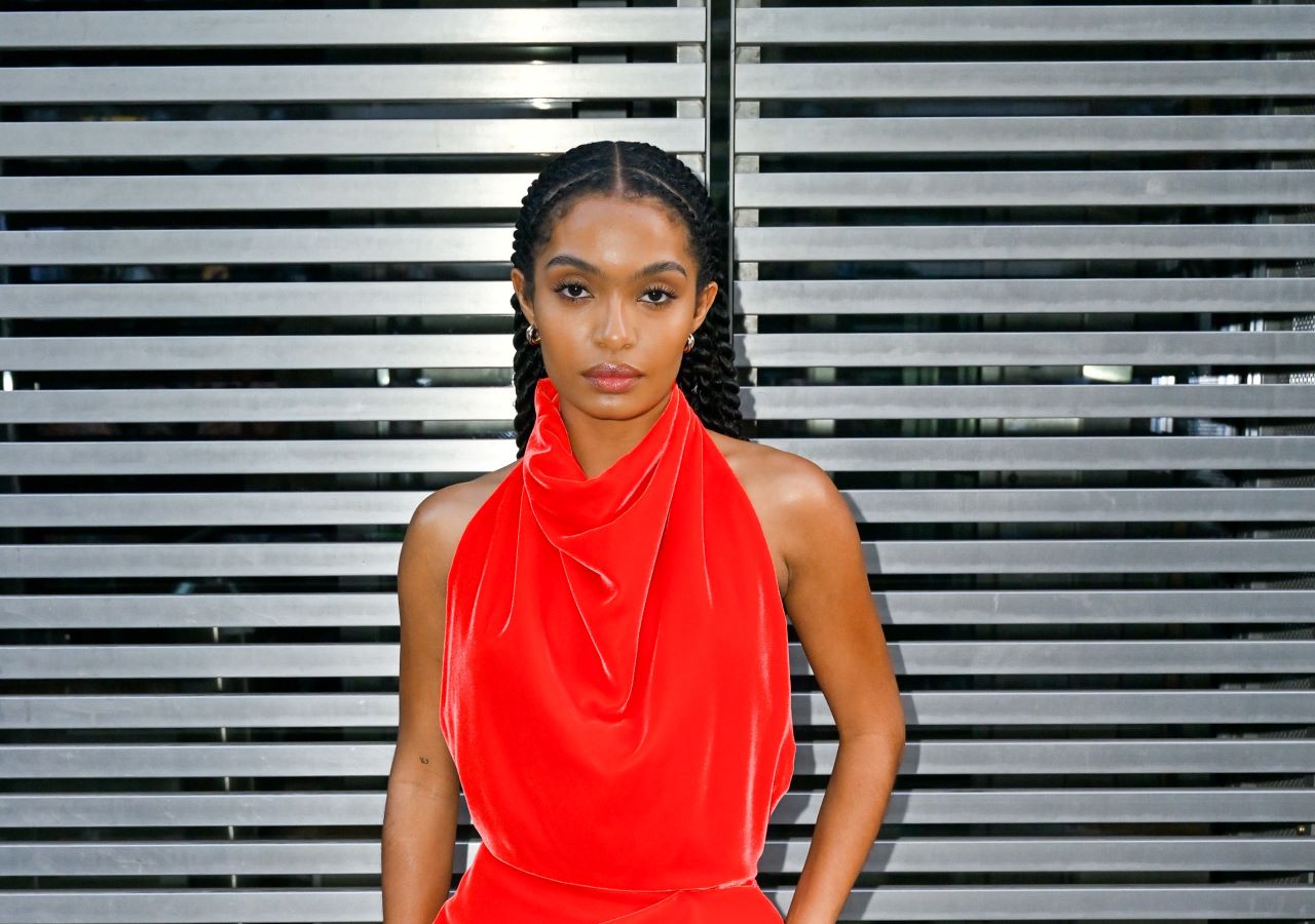 Yara Shahidi attended the Alexander Mcqueen show as supermodel Naomi Campbell hit the runway. (Getty Images)