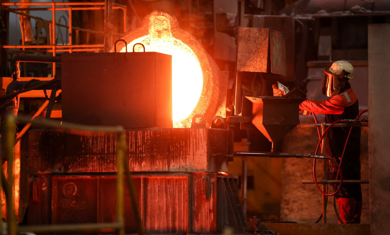 Crude iron, also known as pig iron, is a more brittle form of the material and is used in steel production. Reuters/File