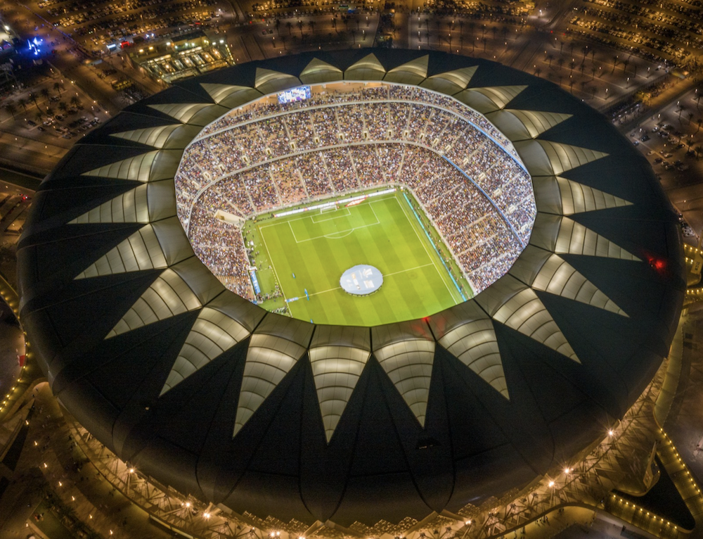 King Abdullah International Stadium at King Abdullah Sports City in Jeddah. (@saudiFF)