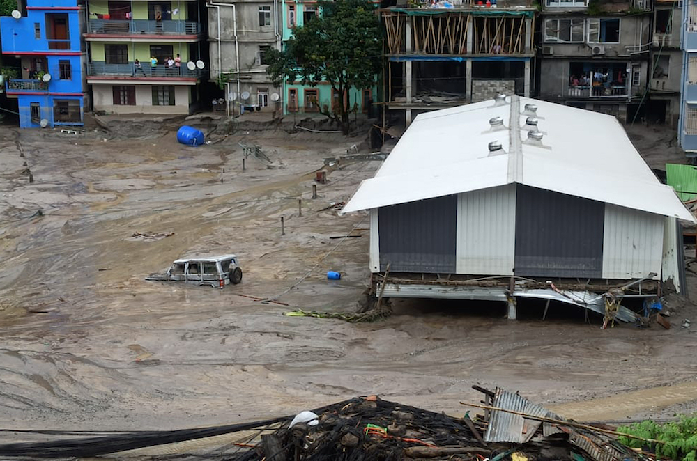 The weather department warned of landslides and disruption to flights as more rain is expected over the next two days (Reuters)