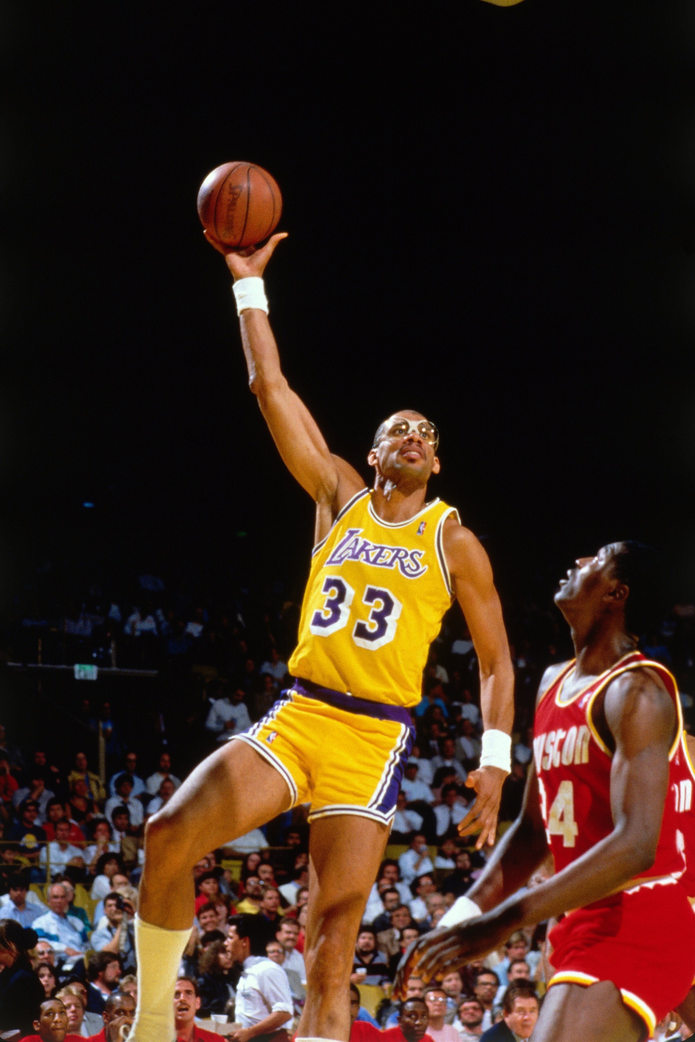 LA Lakers legend Kareem Abdul-Jabbar will be at NBA Appreciation Day in Abu Dhabi on Friday. (Andrew D. Bernstein/NBAE)