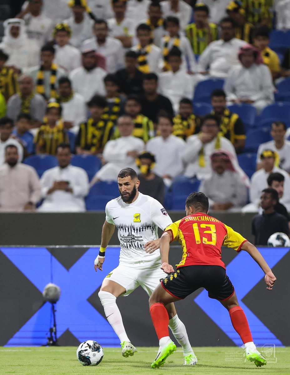 The Jeddah derby this week promises to be an unforgettable night for football fans when Karim Benzema’s Al-Ittihad and Riyad Mahrez’s Al-Ahli meet in week nine of Roshn Saudi League. (Al-Ittihad)