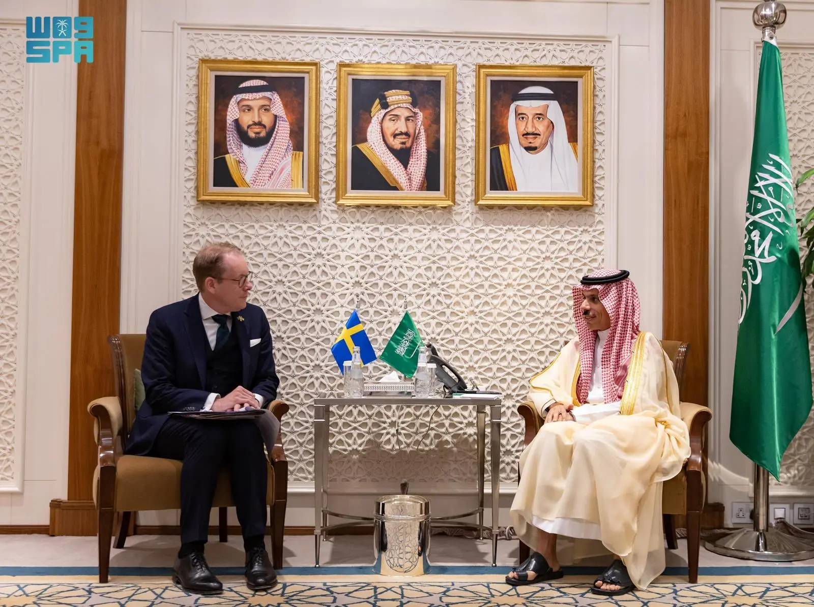Saudi officials hold talks with Croatian, Swedish foreign ministers in Riyadh