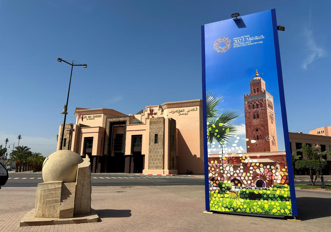 The IMF and WB decided in 2018 to host their annual meeting in Morocco, bringing the affair to the African continent for the first time in 50 years. (Reuters)