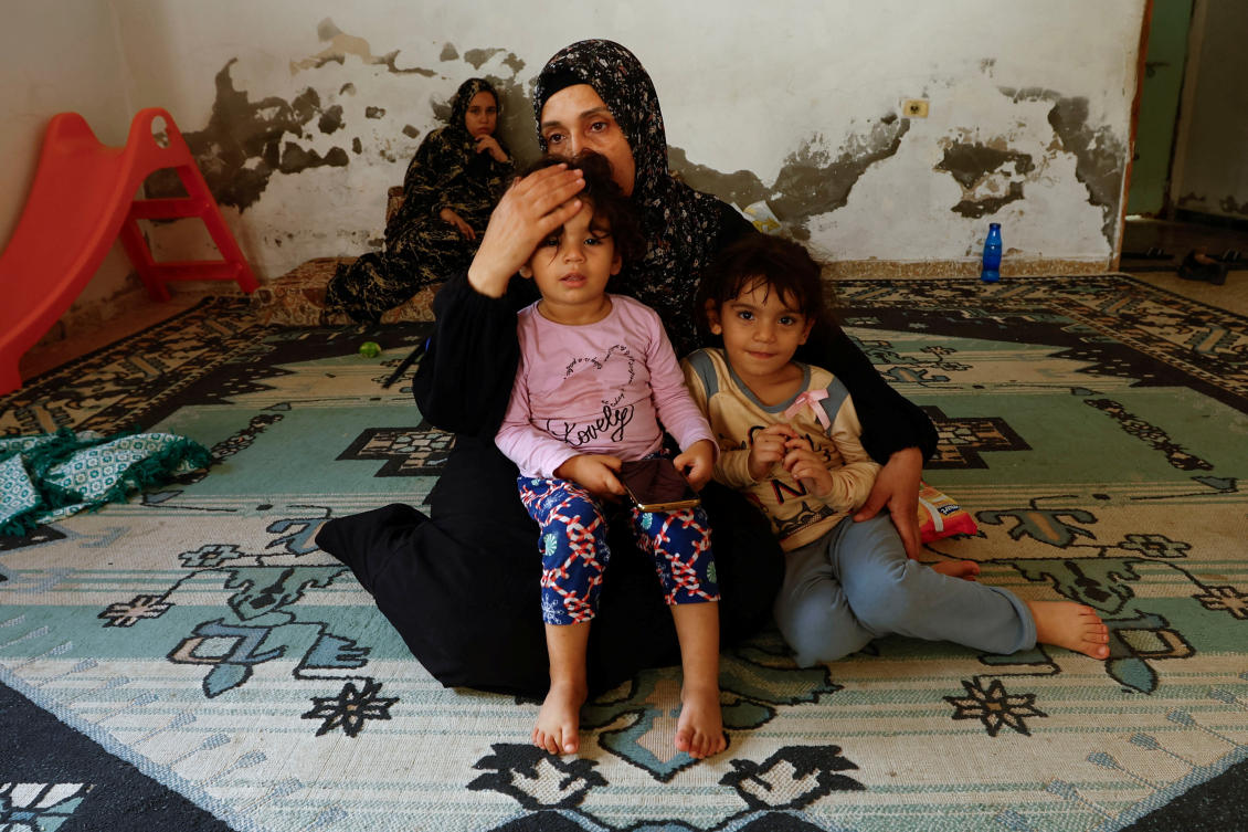 Some 187,500 people have fled their homes in Gaza, a UN humanitarian officer said. (Reuters)