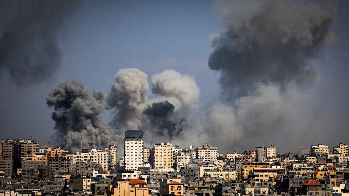 The OCHA said Israeli airstrikes damaged essential infrastructure in Gaza, affecting over 400,000 Palestinians. (AFP/File)