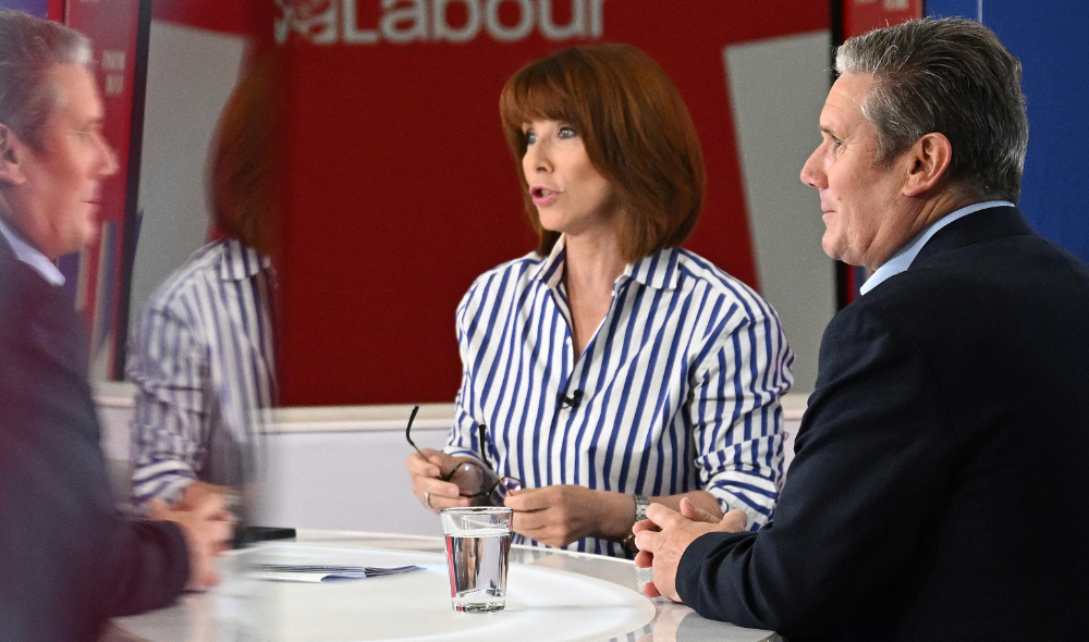 Kay Burley attributed the comment “Israel had it coming” to Husam Zomlot during multiple interviews. (AFP)