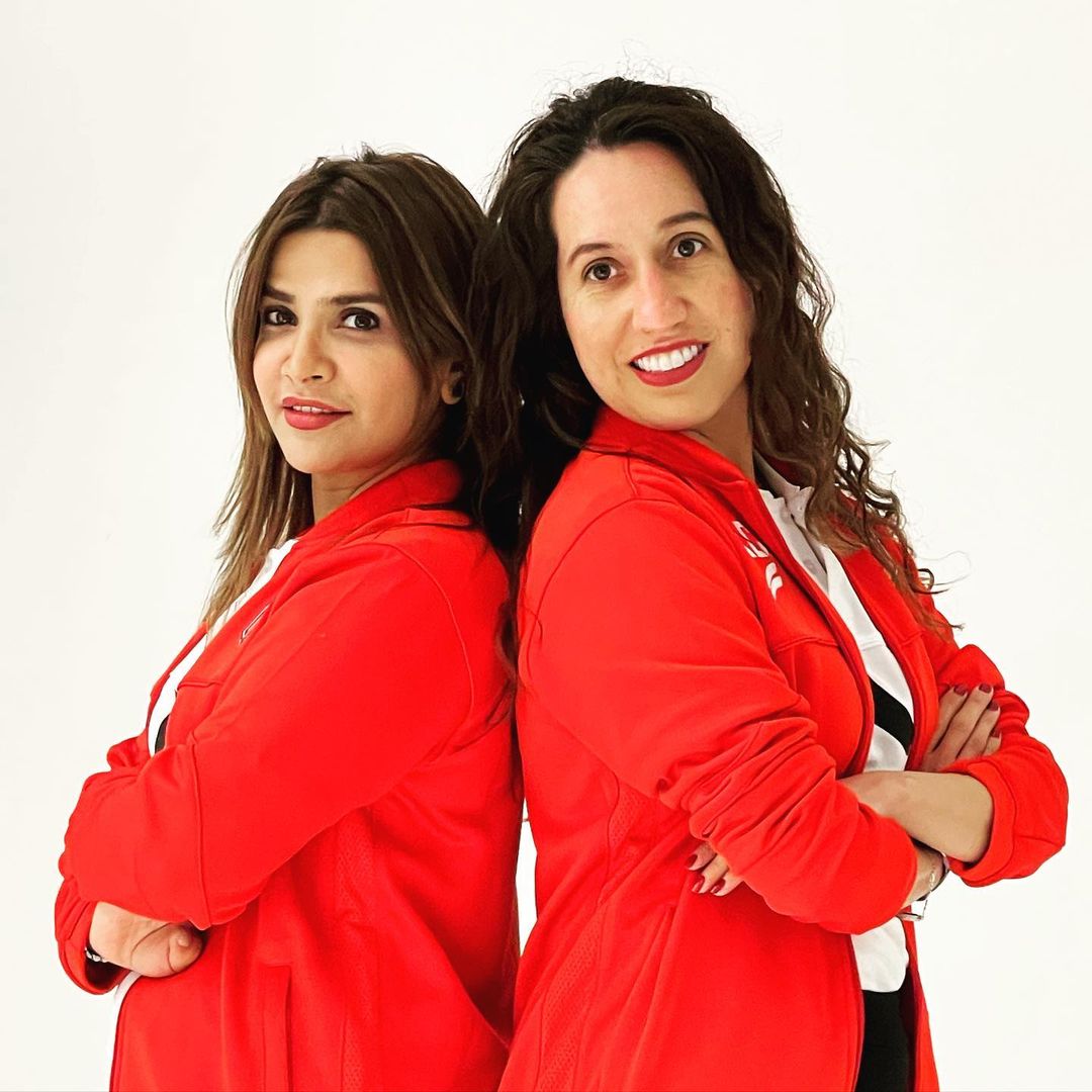 Maram Al-Butairi (left) and Karina Chapa have built Shulat Alsharqiya into a Saudi Women's Premier League club. (Supplied)