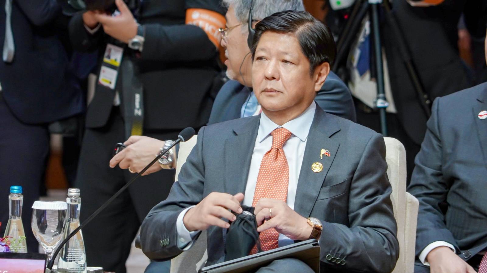 Philippine President Ferdinand Marcos Jr. sits for a session during the 43rd ASEAN Summit Retreat in Jakarta, Indonesia on Sept. 5, 2023. (Presidential Communications Office of the Philippines)