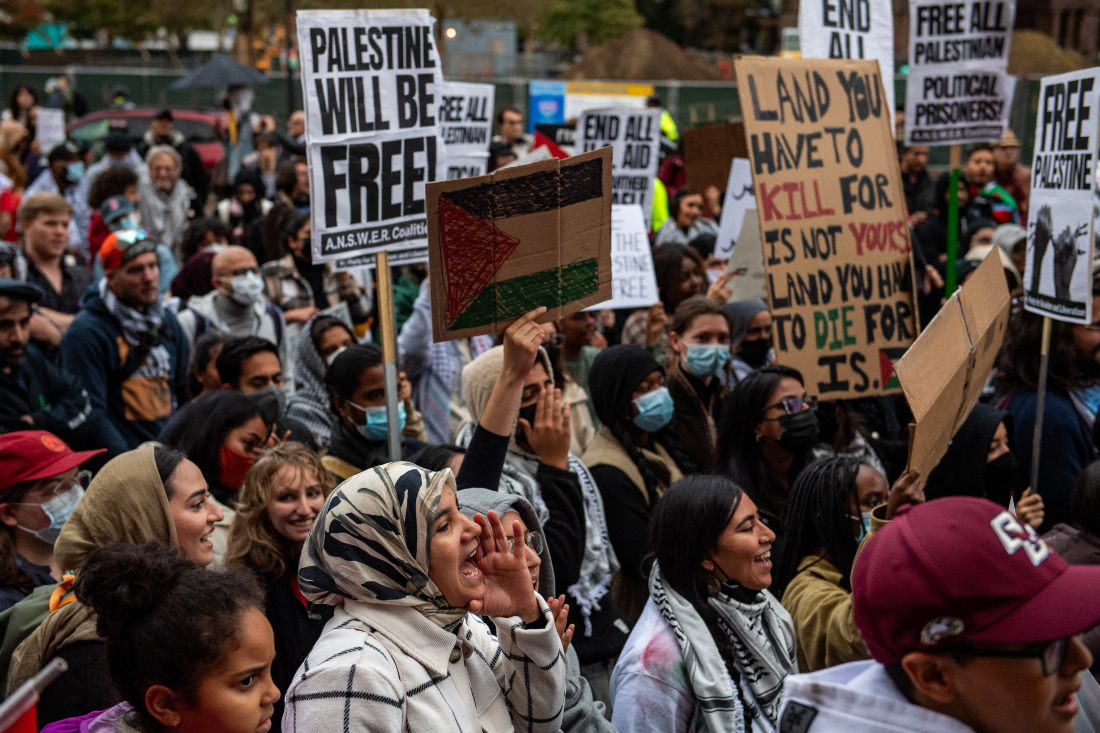 The fighting between Hamas and Israel has sparked protests across the world in support of Palestinians and Israelis. (File/AFP)
