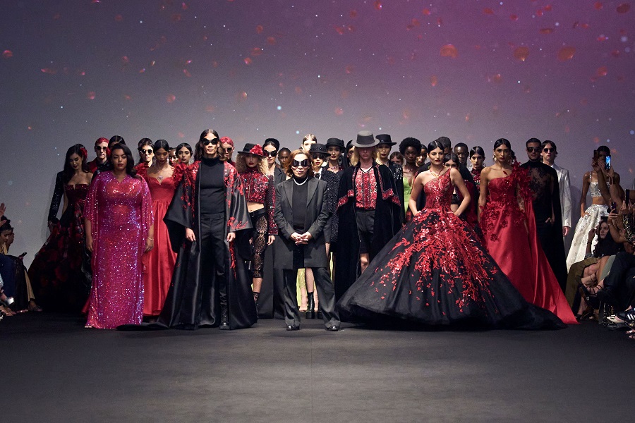 Celebrity designer Michael Cinco unveiled his latest collection in Dubai this week. (Supplied)