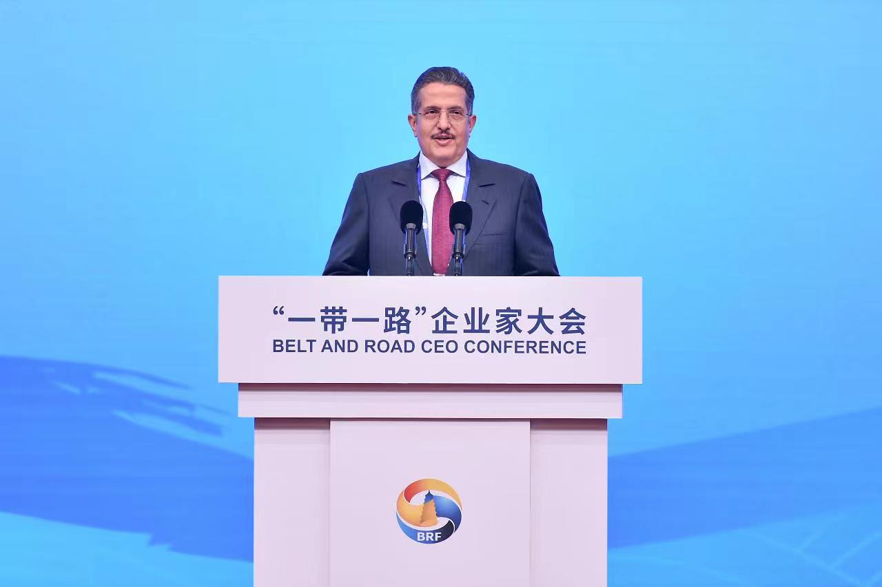 Mohammed Abunayyan, founder and chairman of ACWA Power, speaks at the forum. Supplied