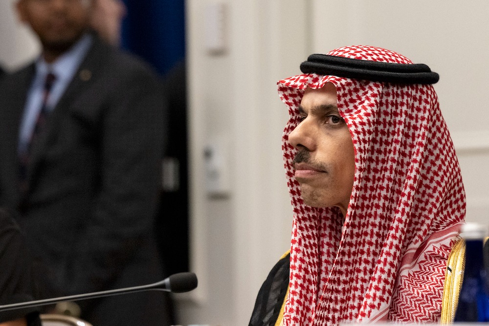 Saudi FM in Gaza talks with Swiss counterpart