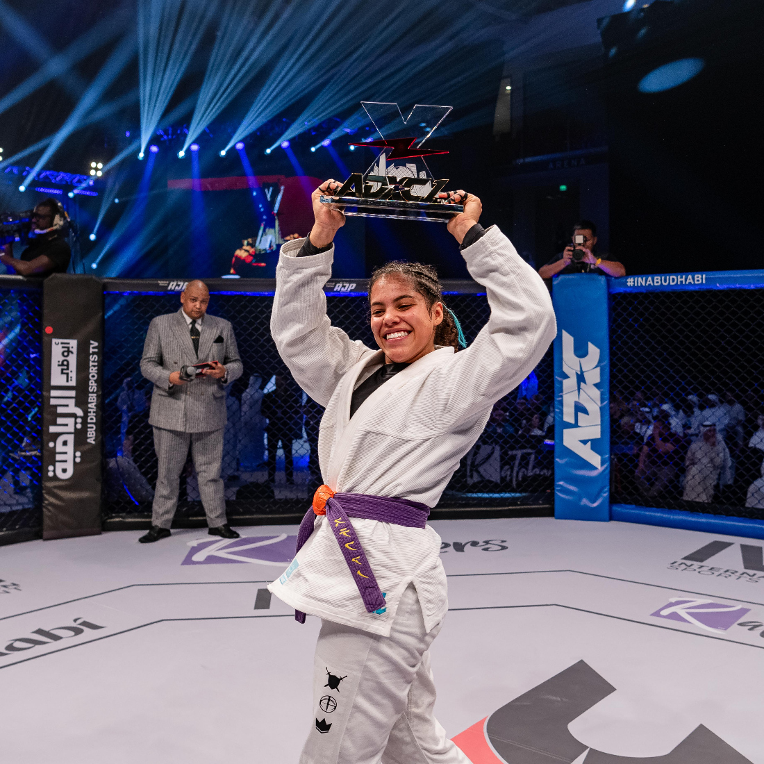 Sarah Galvão secured the first ever in at the Abu Dhabi Extreme Championship. (Supplied)